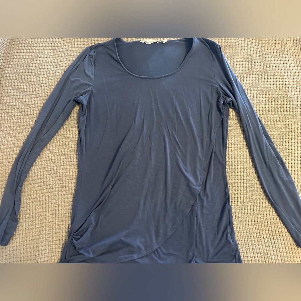 Athleta Women’s Navy Blue Long Sleeve Top Medium
